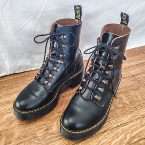 Dr. Martens Black Leona Boots